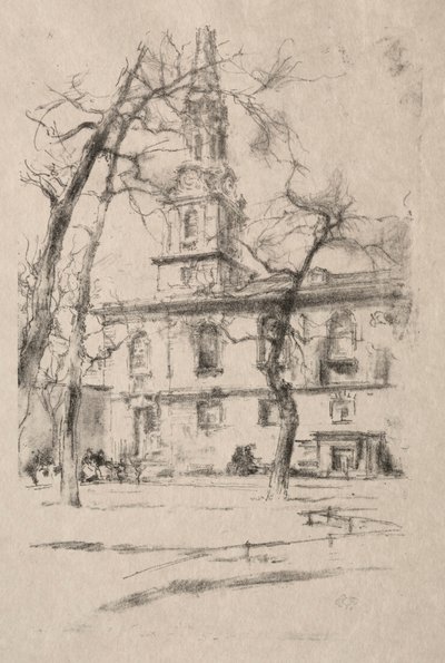 St. Giles-in-the-Fields by James Abbott McNeill Whistler