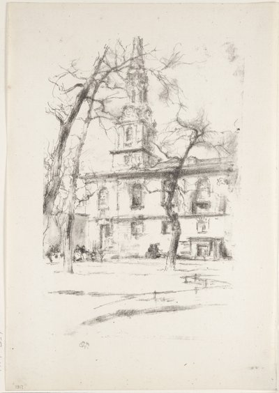 St. Giles-in-the-Fields by James Abbott McNeill Whistler