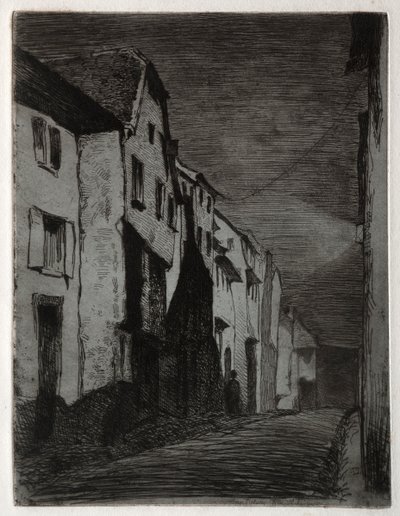 Street at Saverne by James Abbott McNeill Whistler
