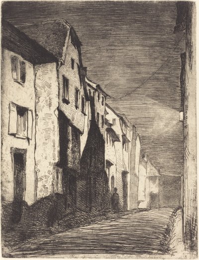 Street at Saverne by James Abbott McNeill Whistler