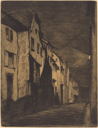 Street at Saverne, 1858 by James Abbott McNeill Whistler