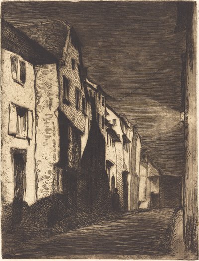 Street at Saverne, 1858 by James Abbott McNeill Whistler
