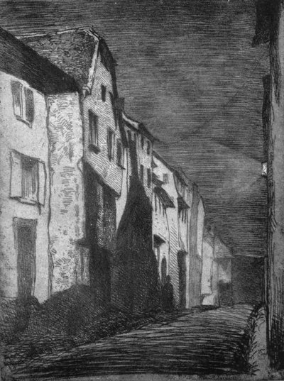 Street at Saverne by James Abbott McNeill Whistler