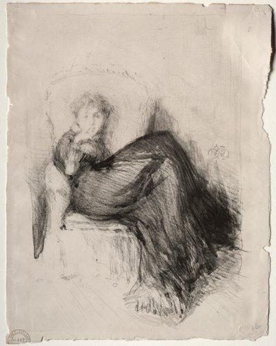 Study - Maude Seated by James Abbott McNeill Whistler