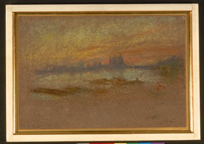 Sunset; Red and Gold-Salute by James Abbott McNeill Whistler