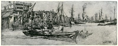 Thames Warehouse, 19th century 1904 by James Abbott McNeill Whistler