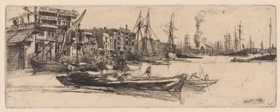 Thames Warehouses by James Abbott McNeill Whistler