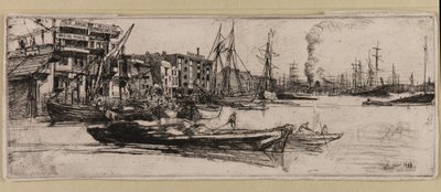 Thames Warehouses by James Abbott McNeill Whistler