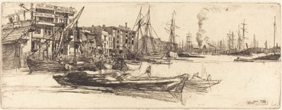 Thames Warehouses by James Abbott McNeill Whistler