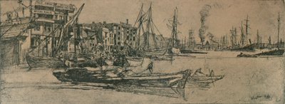 Thames Warehouses by James Abbott McNeill Whistler