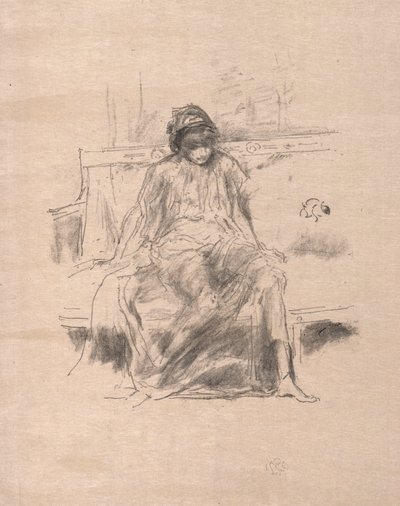 The Draped Figure Seated by James Abbott McNeill Whistler