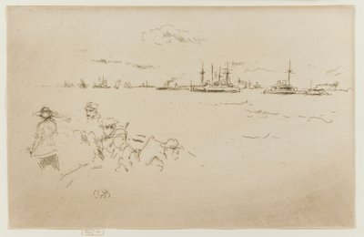 The Fleet: Monitors, 1887 by James Abbott McNeill Whistler