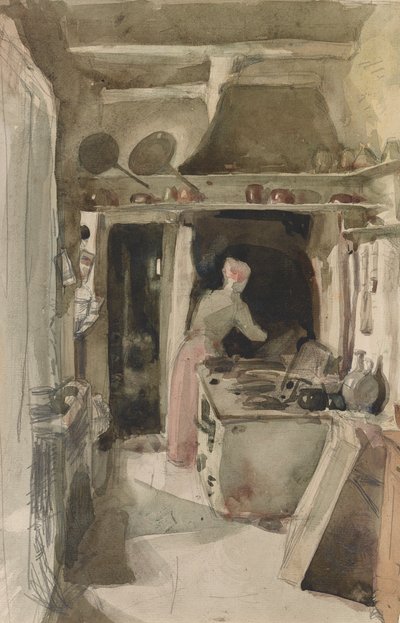 The Kitchen by James Abbott McNeill Whistler