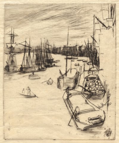 The Little Rotherhithe by James Abbott McNeill Whistler