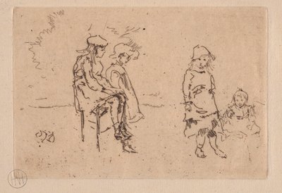 The Menpes Children by James Abbott McNeill Whistler