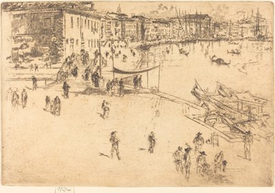 The Riva, No.II, 1880 by James Abbott McNeill Whistler