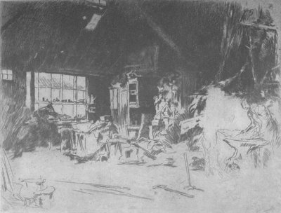 The Smithy, 1880, 1904 by James Abbott McNeill Whistler