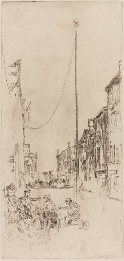 The Venetian Mast by James Abbott McNeill Whistler