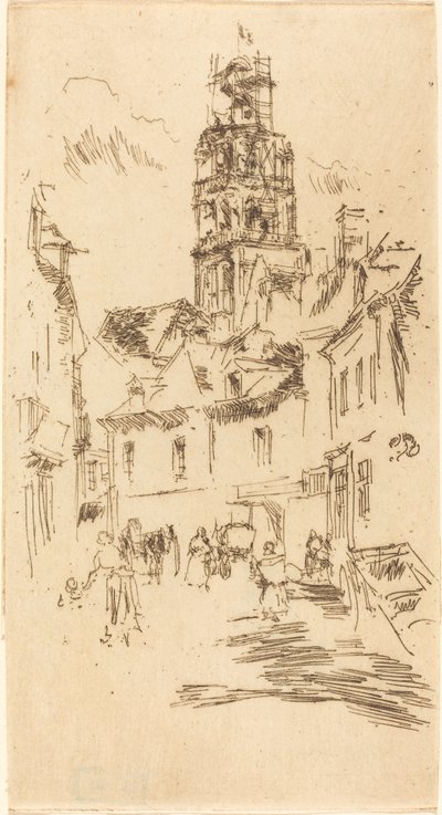 Tour St. Antoine, Loches, 1888 by James Abbott McNeill Whistler