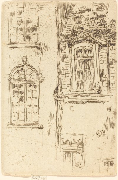 Windows Opposite Hotel, Bourges by James Abbott McNeill Whistler