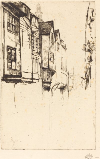 Wych Street, 1877 by James Abbott McNeill Whistler