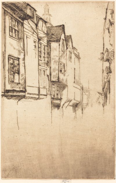 Wych Street by James Abbott McNeill Whistler