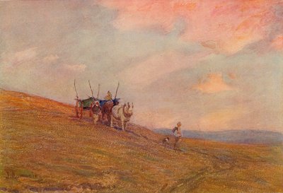 On the Downs Near Harting by James Aumonier