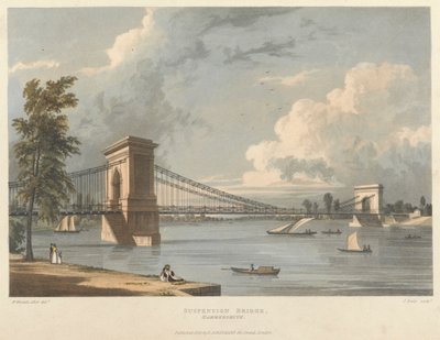 Suspension Bridge, Hammersmith by James Baily