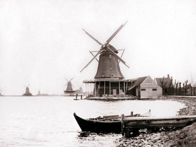 Windmills, Laandam, Netherlands, 1898 by James Batkin