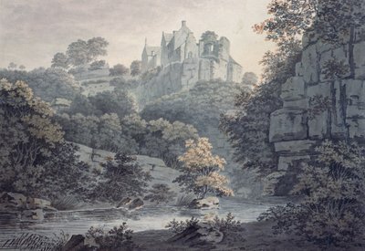 Hawthornden Castle Near Edinburgh by James Bourne