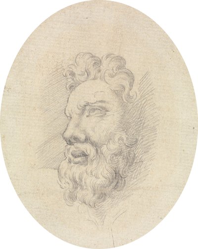 Head of a Bearded Man by James Bruce