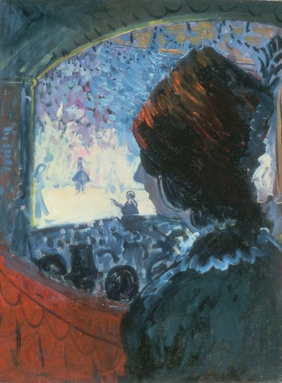 At the Theatre by James Dickson Innes