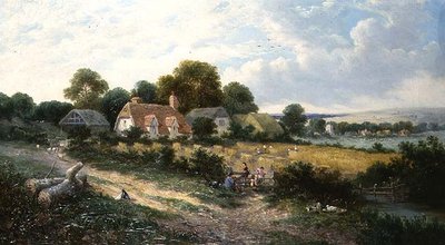 Haymaking by James Edwin Meadows