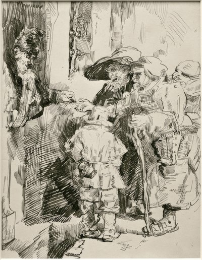 The Beggars at the Door by James Sidney Ensor