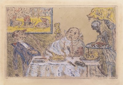 Gluttony by James Ensor