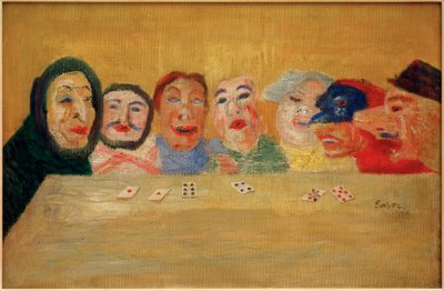 Masked Card Players by James Sidney Ensor