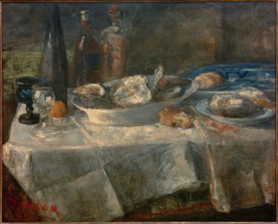 Still Life with Oysters by James Sidney Ensor