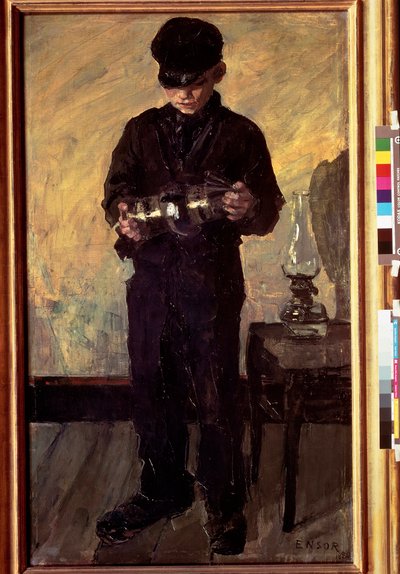 The little oil lamp repairman by James Ensor