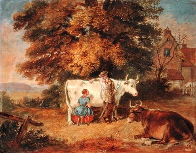 Rural Scene with Cows by James Flewitt Mullock