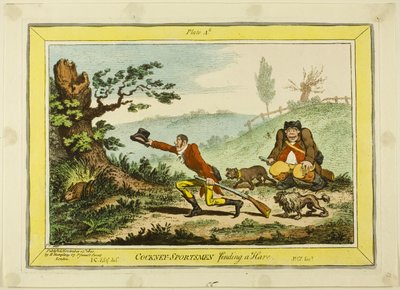 Cockney Sportsmen Finding a Hare by James Gillray