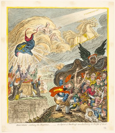 Disciples Catching the Mantle by James Gillray