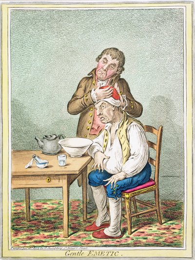 Gentle Emetic, published by Hannah Humphrey by James Gillray
