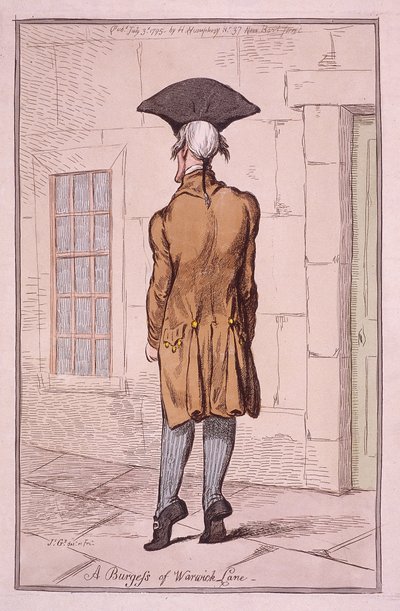 John Burges MD, 1795 by James Gillray
