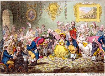 The National Assembly, 1804 by James Gillray