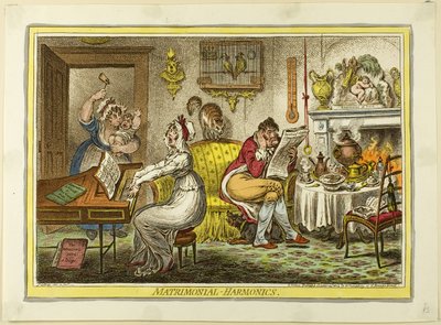 Matrimonial Harmonics by James Gillray