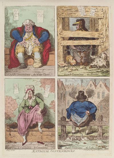National Conveniences, 1769 by James Gillray