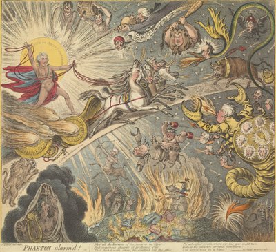 Phaeton Alarmed by James Gillray