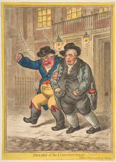 Pillars of the Constitution by James Gillray
