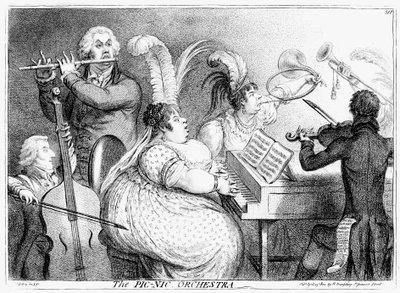 The Pic-Nic Orchestra, James Gilray by James Gillray