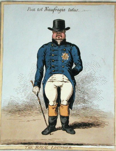 The Royal Lounger by James Gillray